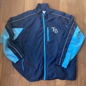 Tampa Bay Rays Windbreaker Jacket Mens XXL